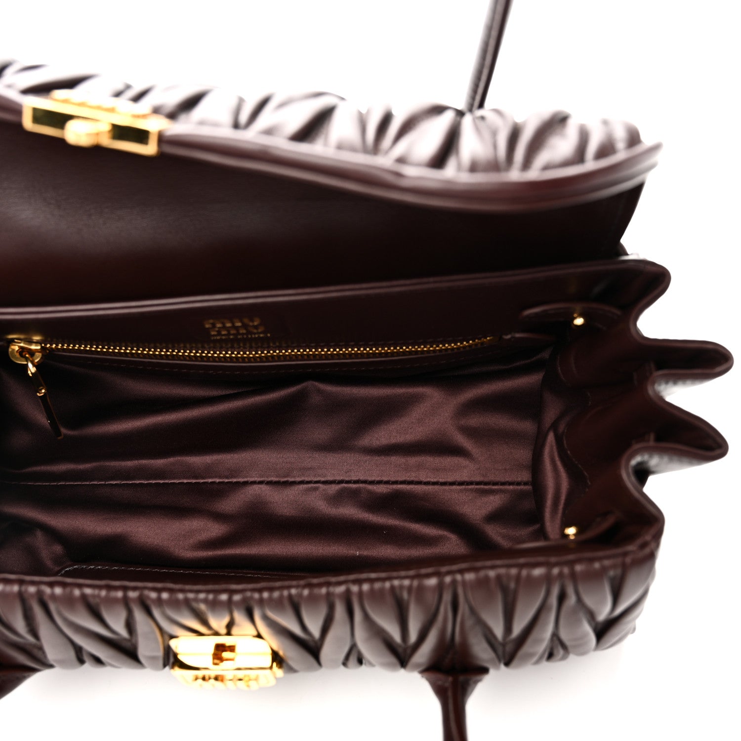 Miu Miu Nappa Matelasse Shoulder Bag Radica 5 of 9