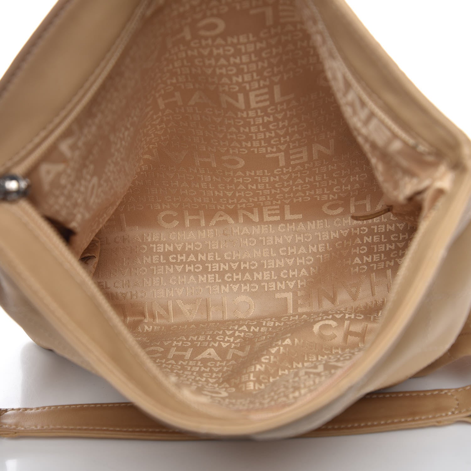 Chanel Lambskin Stitched Medium Ultimate Soft Tote Beige 5 of 13