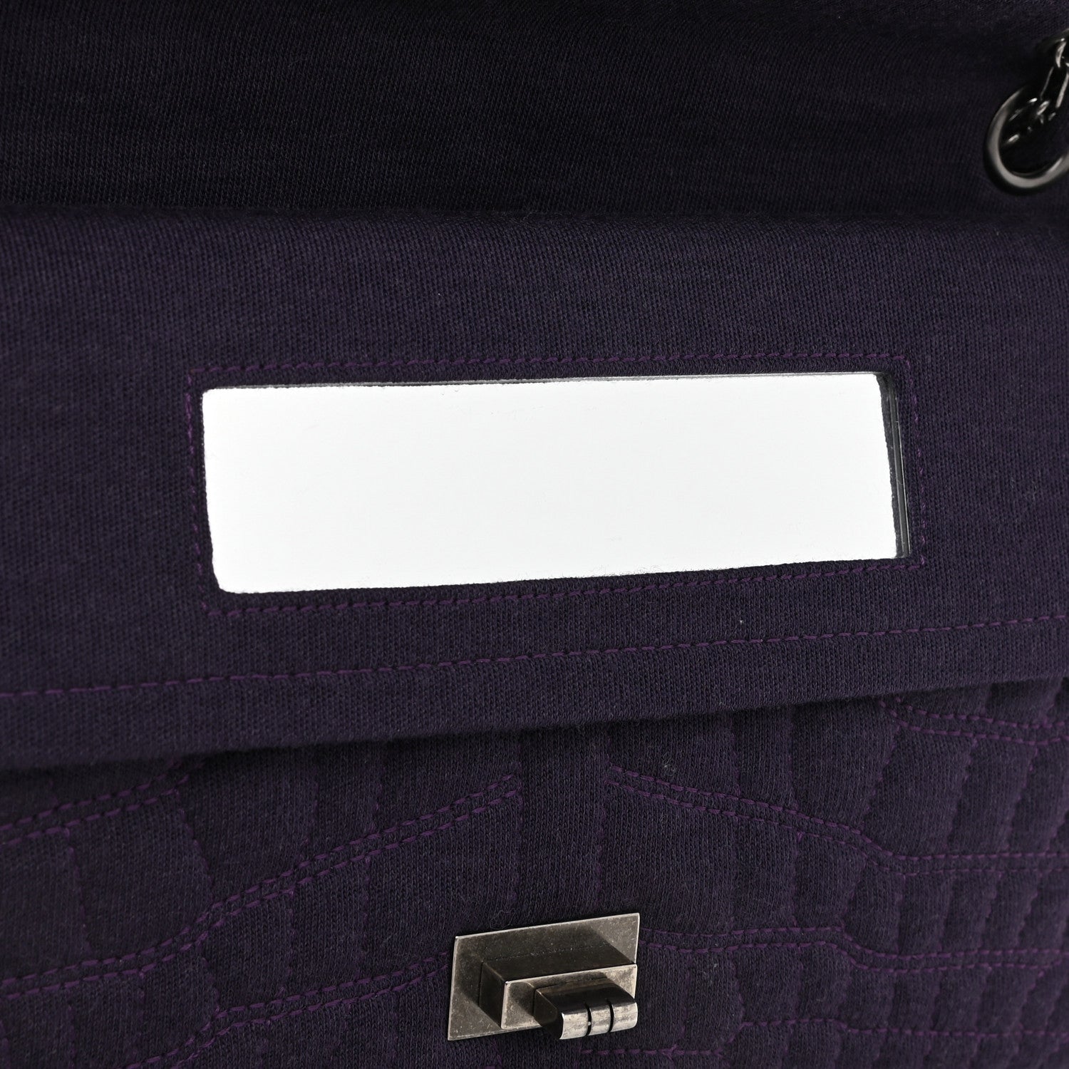 Chanel Jersey Coco's Croc 2.55 Reissue 226 Flap Purple 9 of 12