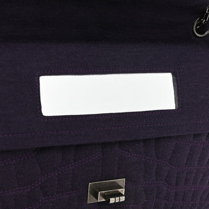 Chanel Jersey Coco's Croc 2.55 Reissue 226 Flap Purple 9 of 12