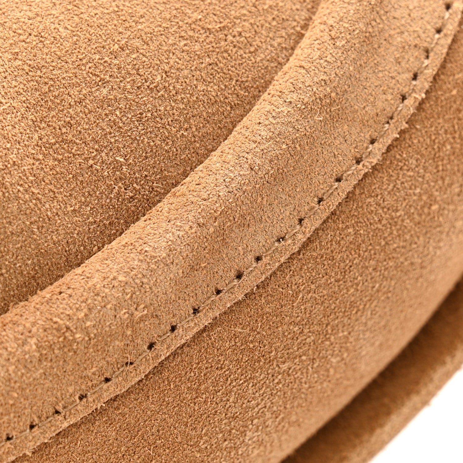 Chanel Suede Calfskin CC Loafers 38.5 Dark Beige 12 of 13