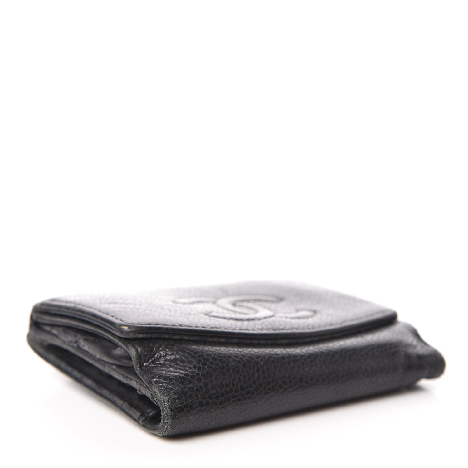 Chanel Caviar Timeless CC Compact French Wallet Black 4 of 20