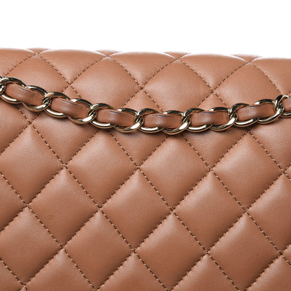 Chanel Lambskin Quilted Large Urban Spirit Backpack Dark Beige 12 of 12