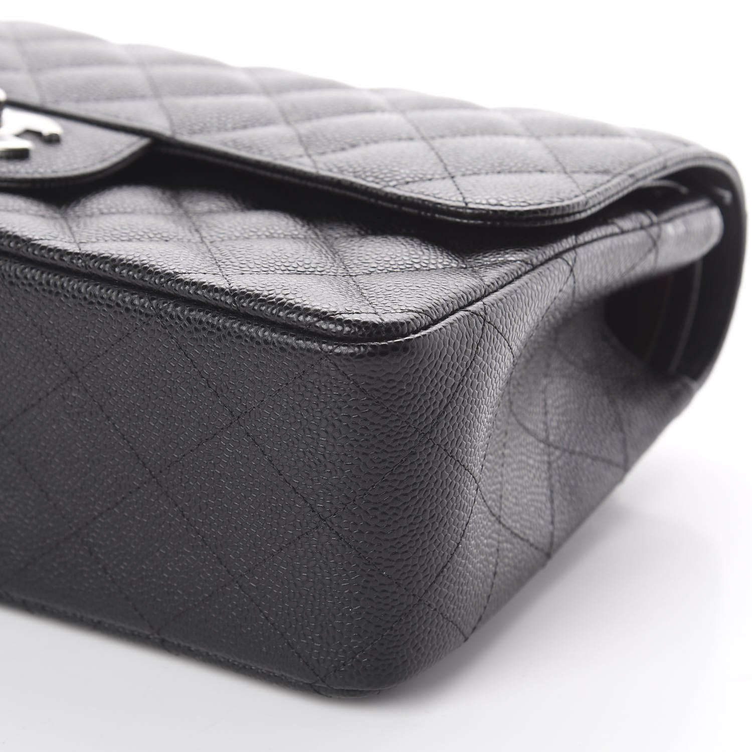 Chanel Caviar Quilted Jumbo Double Flap Black 6 of 9