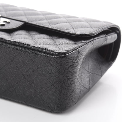 Chanel Caviar Quilted Jumbo Double Flap Black 6 of 9