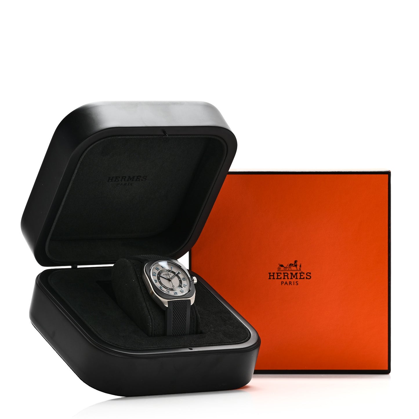 Titanium Rubber 39mm H08 Automatic Watch Gris Fonce