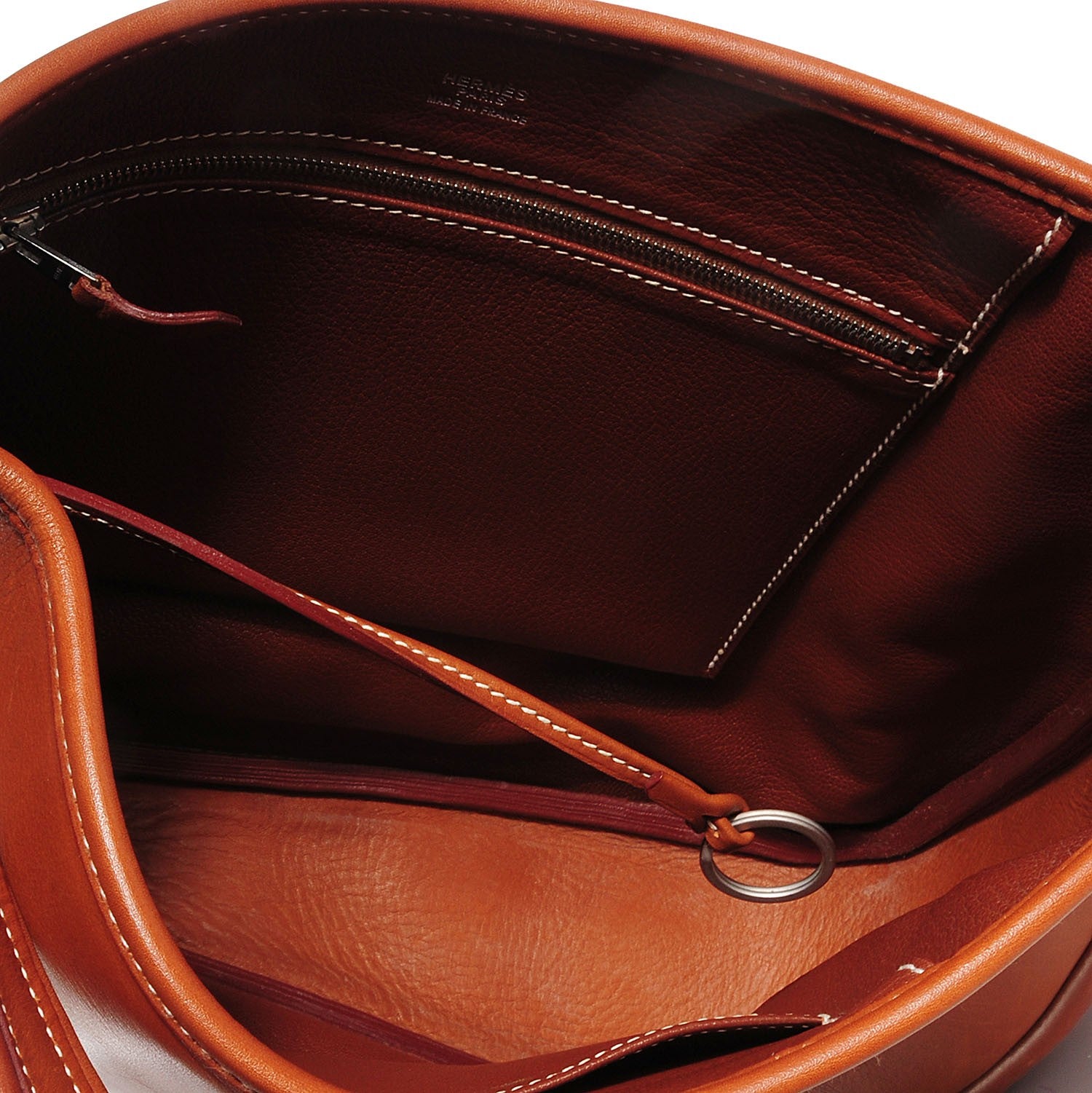 Hermes Natural Barenia Manille II Shoulder Bag 7 of 32
