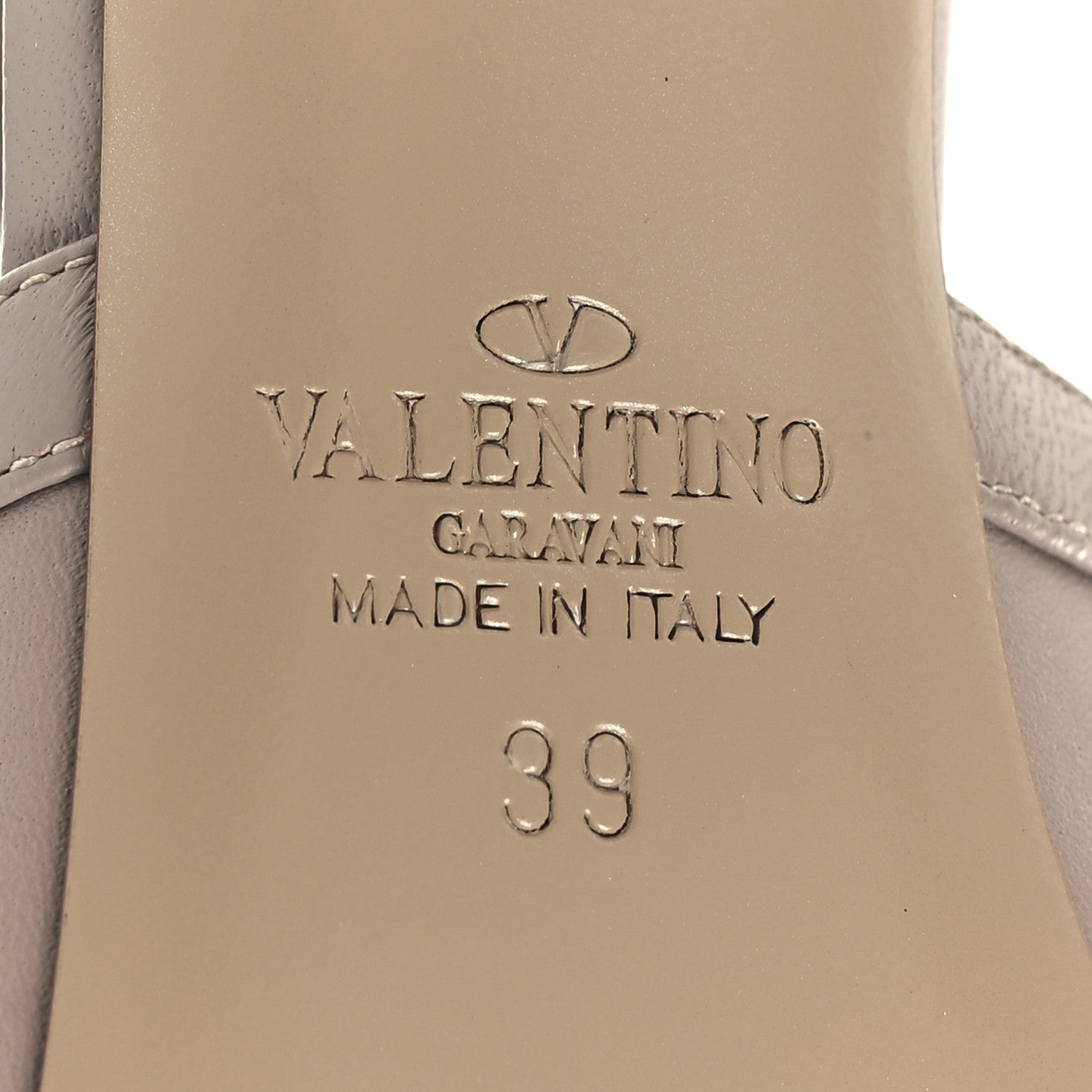 Valentino Garavani Nappa Rockstud Peep Toe Ankle Strap 105mm Sandals 39 Poudre 8 of 10