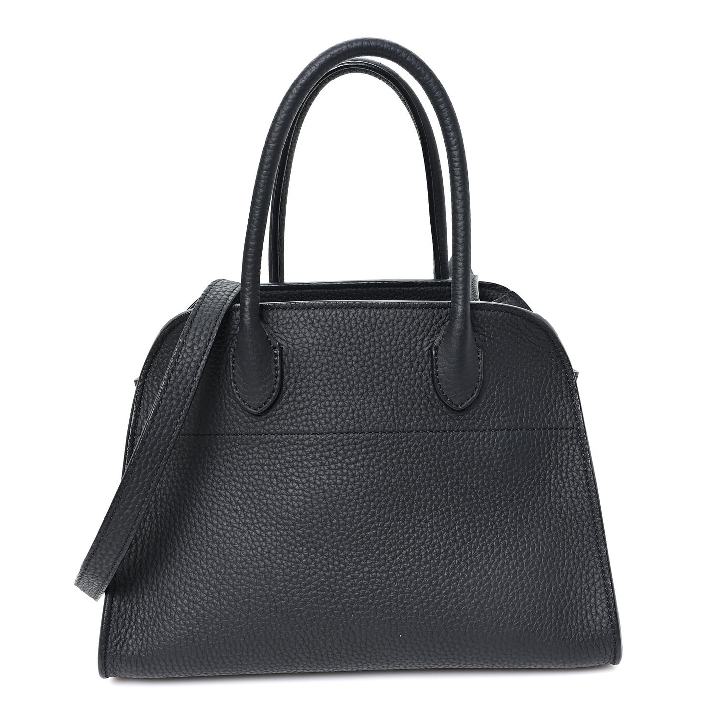 Grained Calfskin Soft Margaux 10 Bag Black