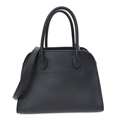The Row Grained Calfskin Soft Margaux 10 Bag Black 1 of 9
