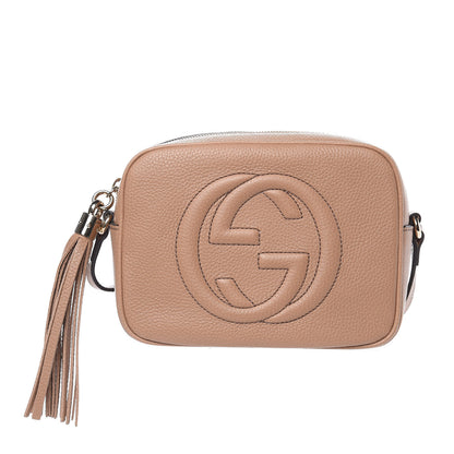 Gucci Pebbled Calfskin Small Soho Disco Bag Camelia 1 of 9