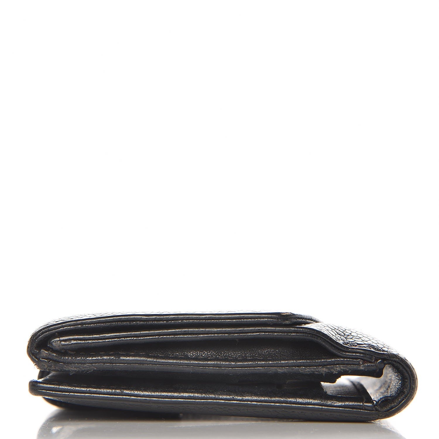 Chanel Caviar Timeless CC Compact French Wallet Black 9 of 12