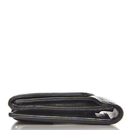 Chanel Caviar Timeless CC Compact French Wallet Black 9 of 12