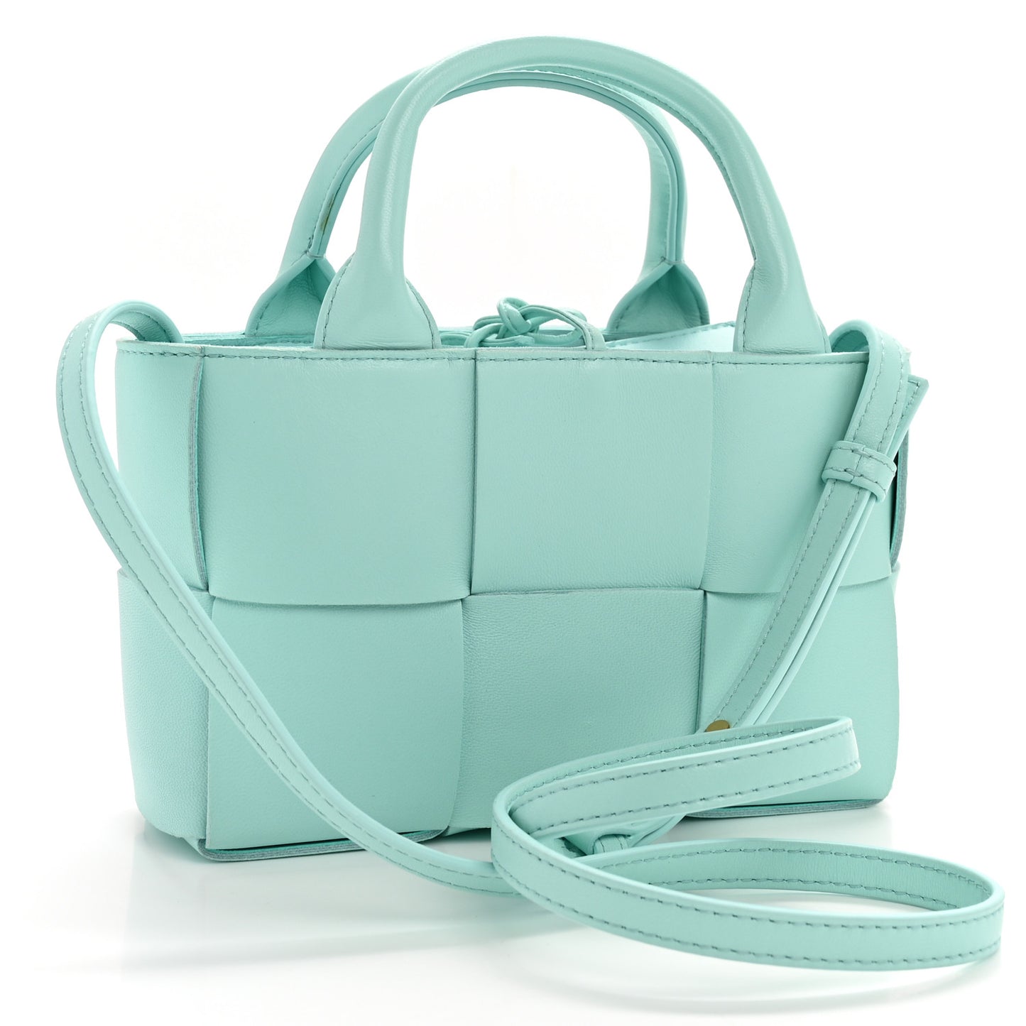 Nappa Maxi Intrecciato Mini Arco Tote Celadon