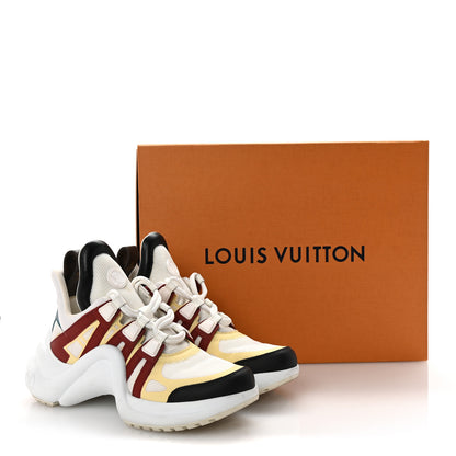 Louis Vuitton Calfskin Technical Nylon LV Archlight Sneakers 37 Terracotta 10 of 10
