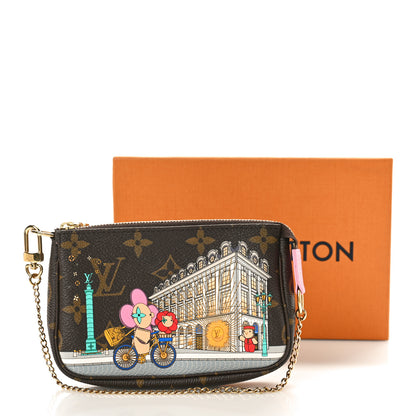 Louis Vuitton Monogram 2022 Christmas Animation Paris Mini Pochette Accessories Pink 17 of 17