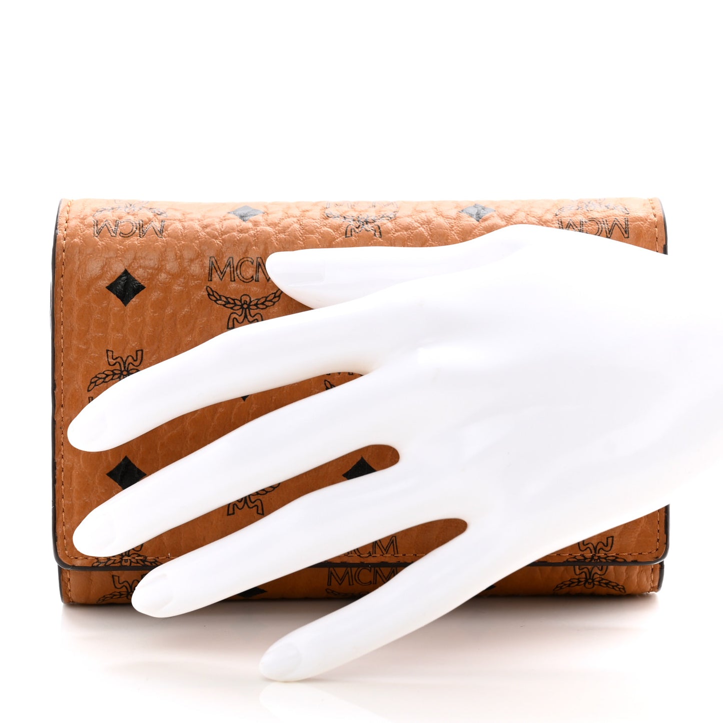 Visetos New Year Series Rooster Three-Fold Flap Wallet Cognac