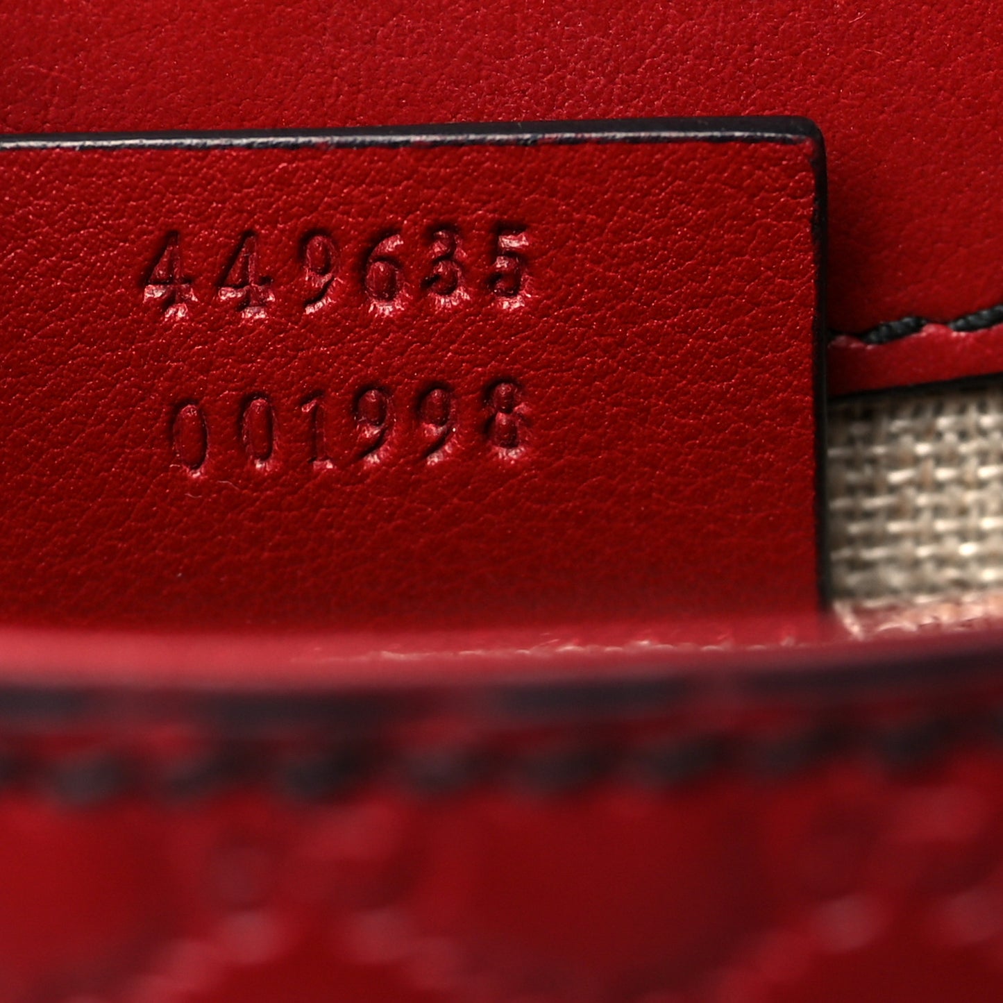 Microguccissima Medium Emily Chain Shoulder Bag Red