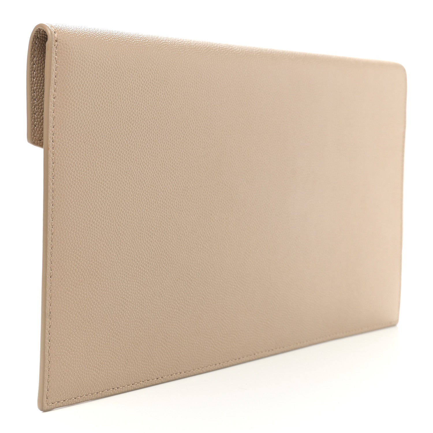 Saint Laurent Grain De Poudre Uptown Pouch Dark Latte 3 of 7