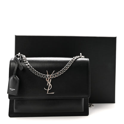 Saint Laurent Calfskin Medium Monogram Sunset Black 10 of 10
