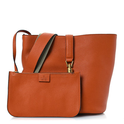 Gucci Soft Grained Calfskin Small Jackie Bucket Bag Orange 3 of 17