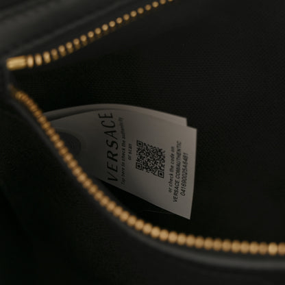 Versace Canvas Suppler Calfskin Cabas GV Signature Tote Black 7 of 14