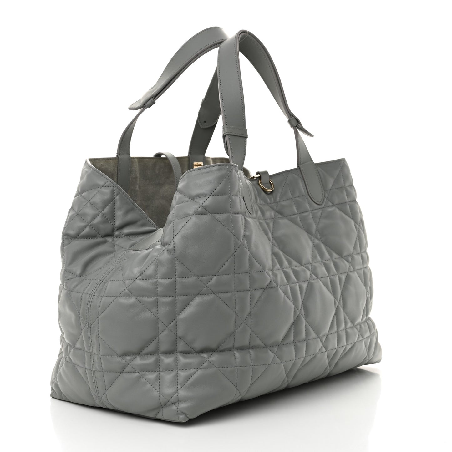 Calfskin Macrocannage Medium Toujours Grey