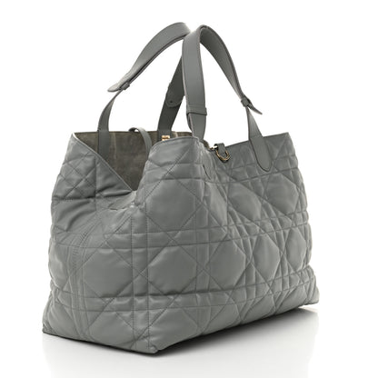 Christian Dior Calfskin Macrocannage Medium Toujours Grey 3 of 10