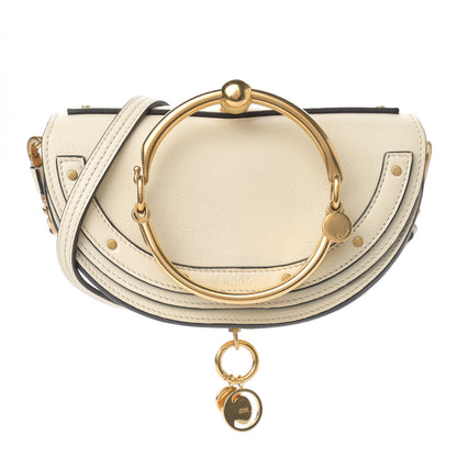 Chloe Calfskin Small Nile Bracelet Minaudiere Bag Off White 1 of 12