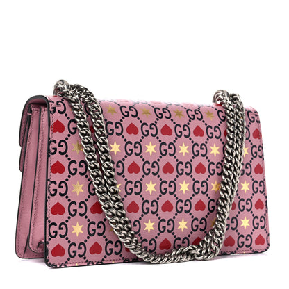 Gucci Calfskin Valentine's Day Exclusive Small Dionysus Bag Pink 3 of 10