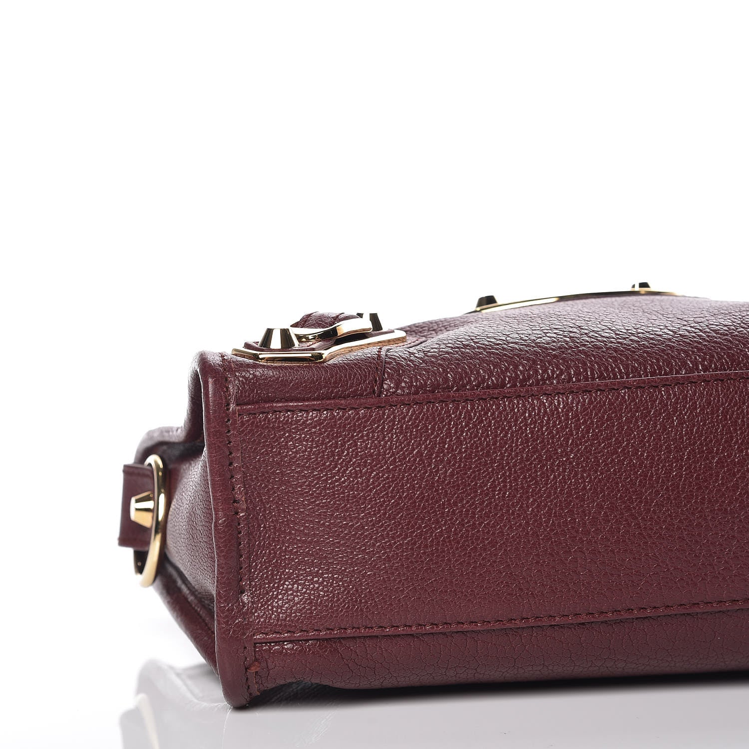 Balenciaga Chevre Gold Metallic Edge Hardware Mini City Cassis 10 of 11