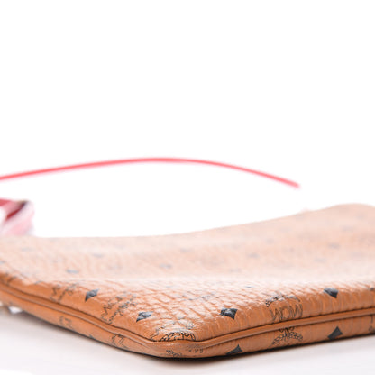 MCM Visetos Medium Crossbody Pouch Cognac 11 of 12
