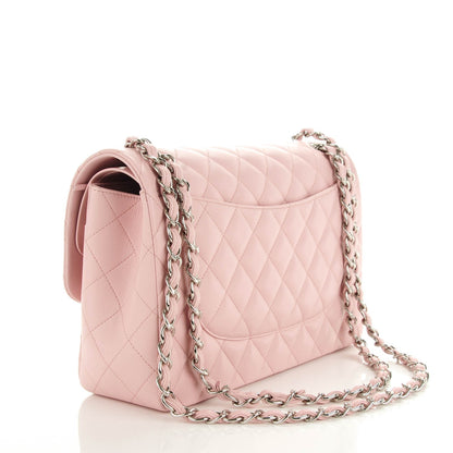 Chanel Lambskin Quilted Jumbo Double Flap Light Pink 3 of 8