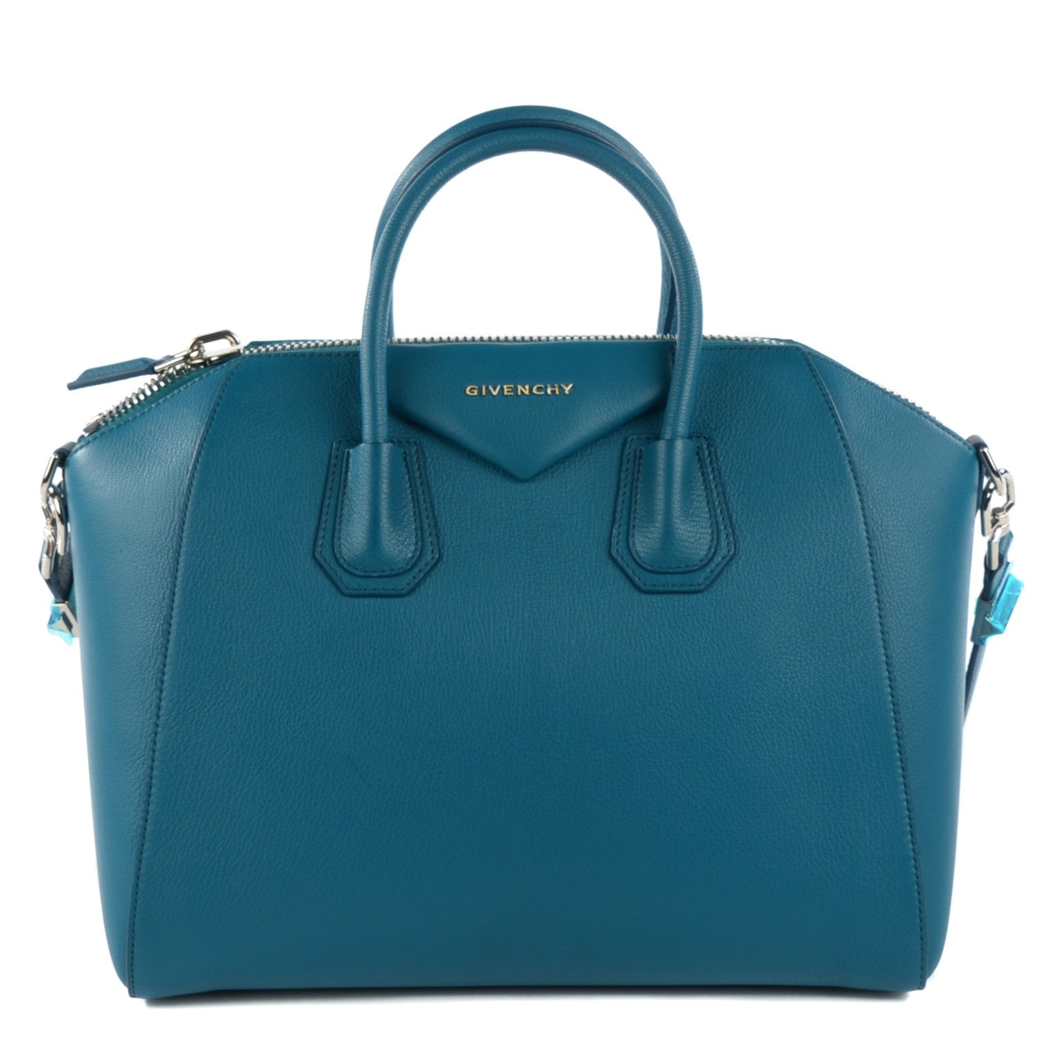 Givenchy Sugar Goatskin Medium Antigona Petrol Blue 1 of 7