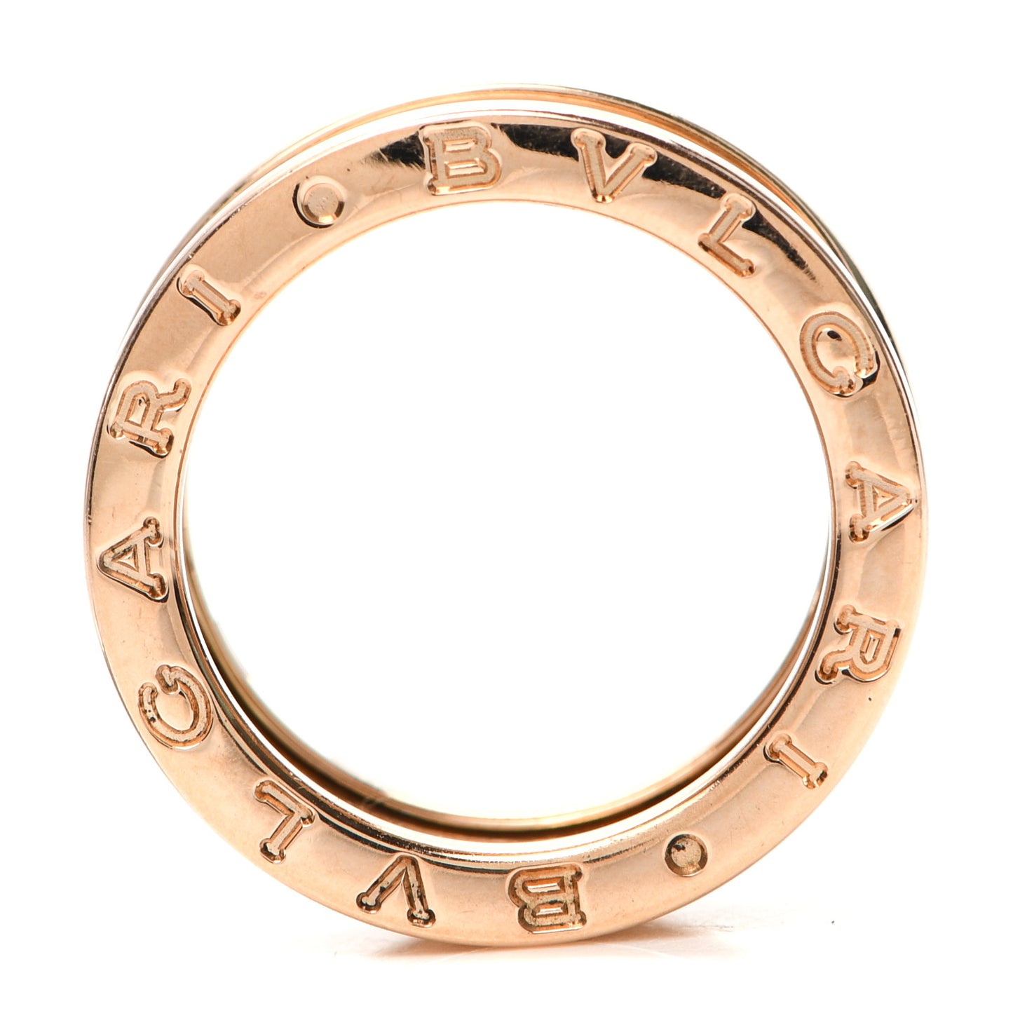 18K Rose Gold B.Zero1 Three-Band Ring 50 5.5