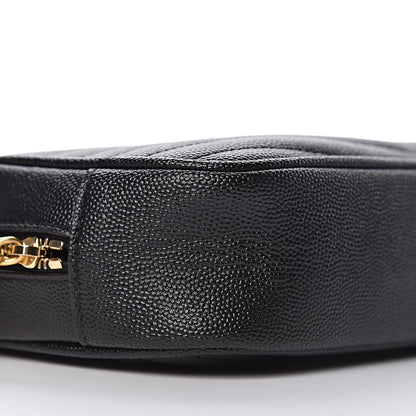 Saint Laurent Grain De Poudre Matelasse Monogram Mini Lou Camera Bag Black 10 of 13