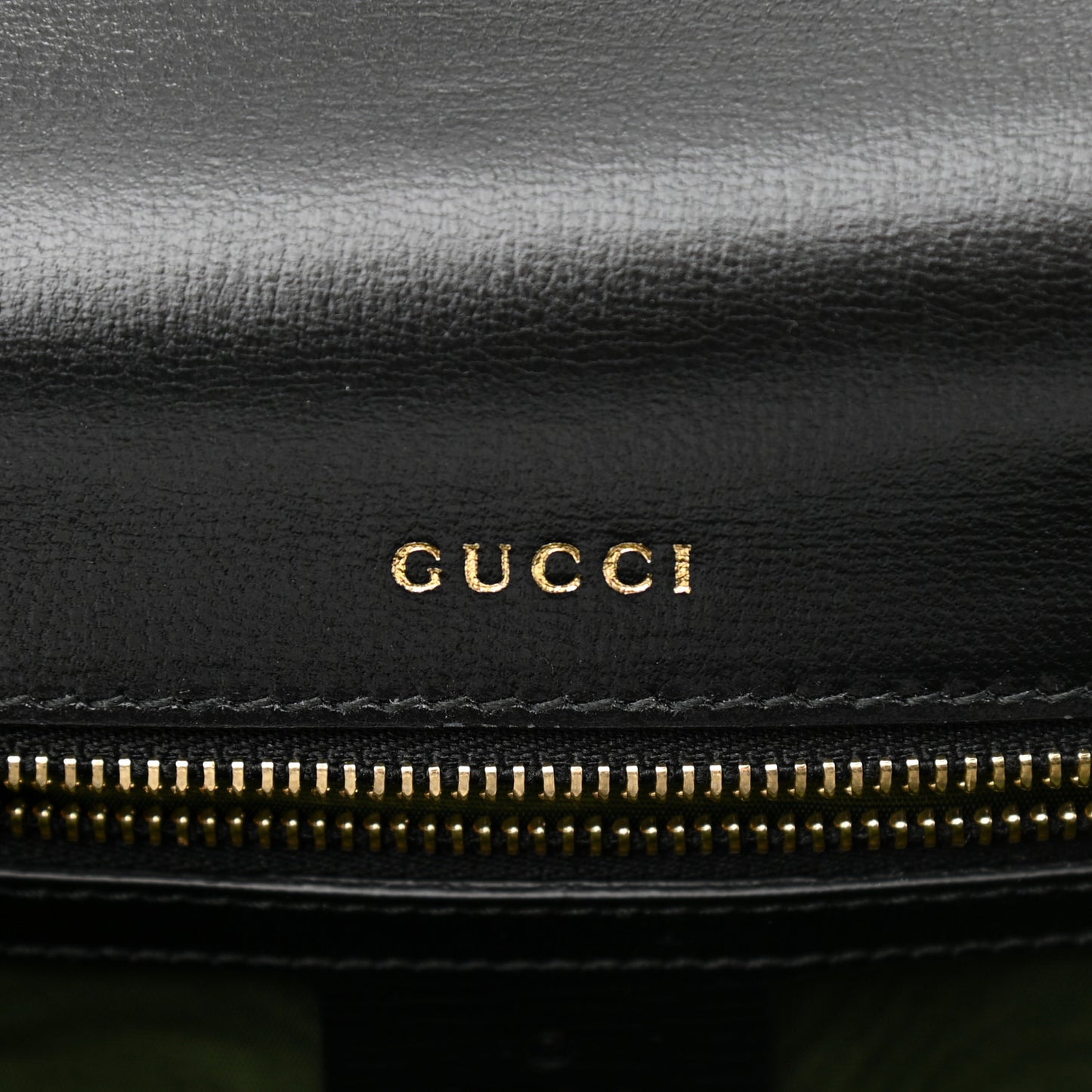 Textured Calfskin Small Torchon GG Ring Shoulder Bag Black