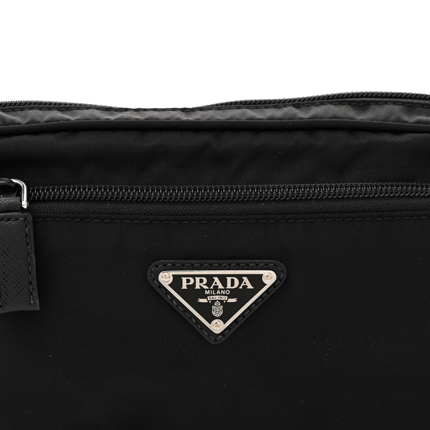 Re-Nylon Saffiano Belt Bag Black