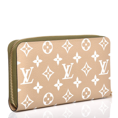 Louis Vuitton Monogram Giant Zippy Wallet Kaki White 3 of 7