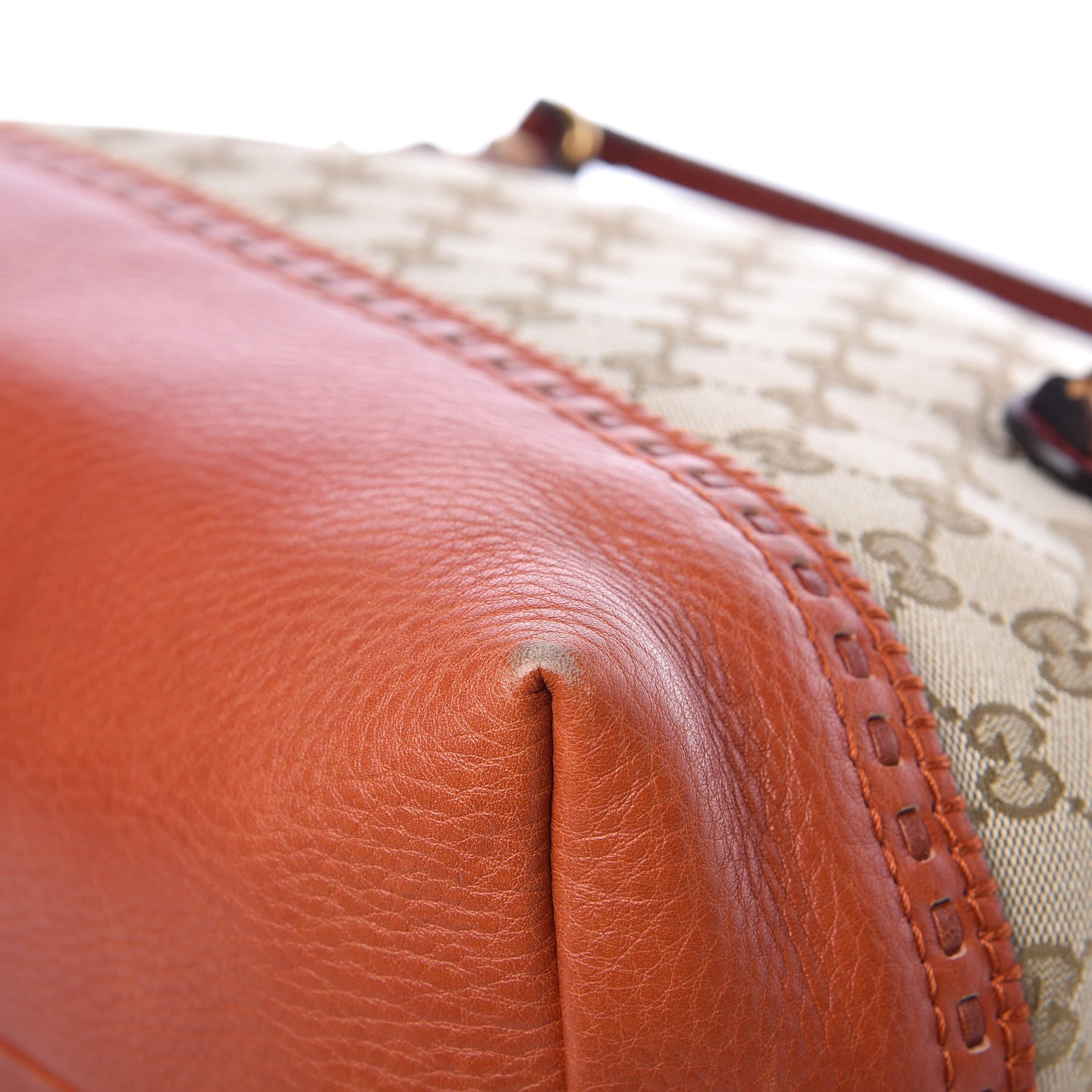 Gucci Monogram Laidback Crafty Dome Satchel Orange 11 of 12