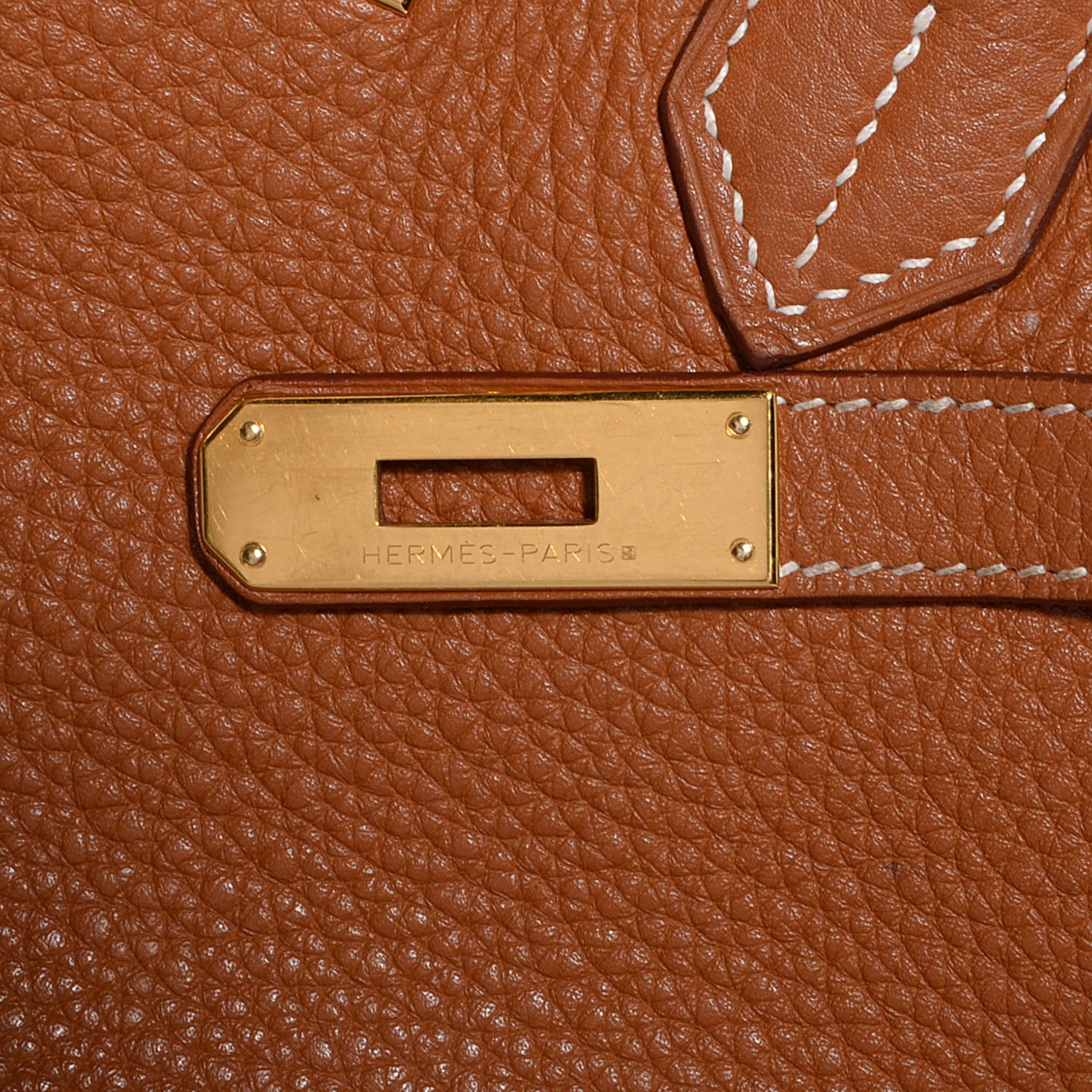 Hermes Taurillon Clemence Birkin 35 Gold 7 of 22
