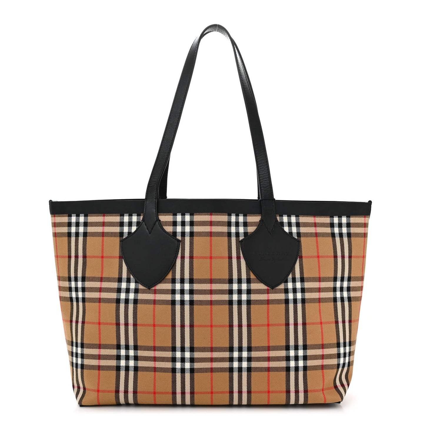 Vintage Check Medium The Giant Reversible Tote Antique Yellow Bright Red