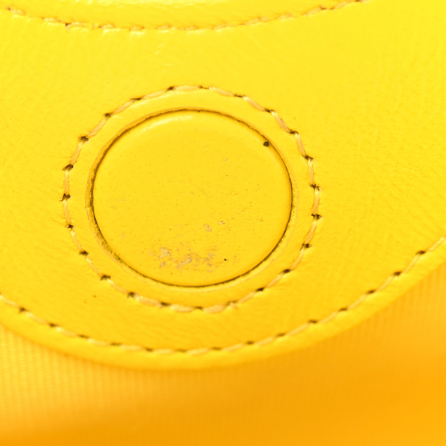 Shiny Lambskin Quilted Micro 31 Clutch With Chain Yellow