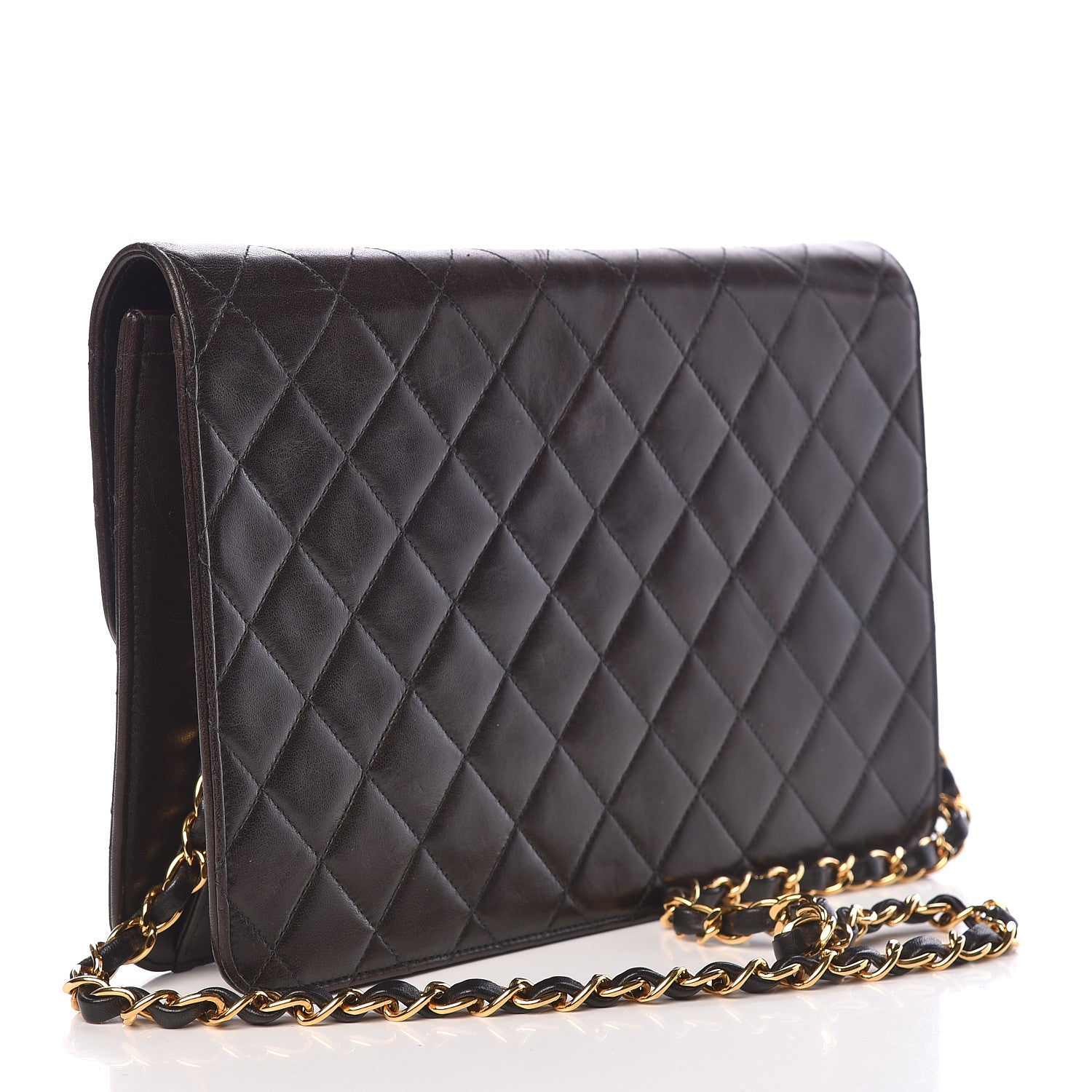 Chanel Lambskin Quilted Medium Single Flap Black 3 of 14