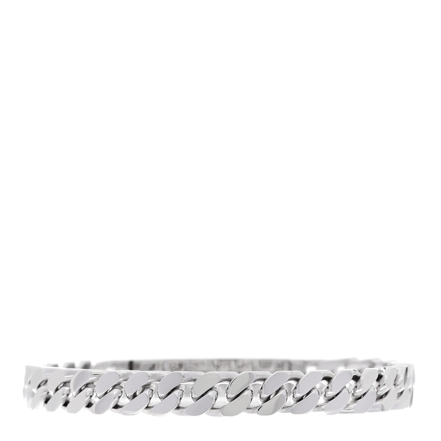 18K White Gold Diamond TPM Kelly Gourmette Bracelet SH