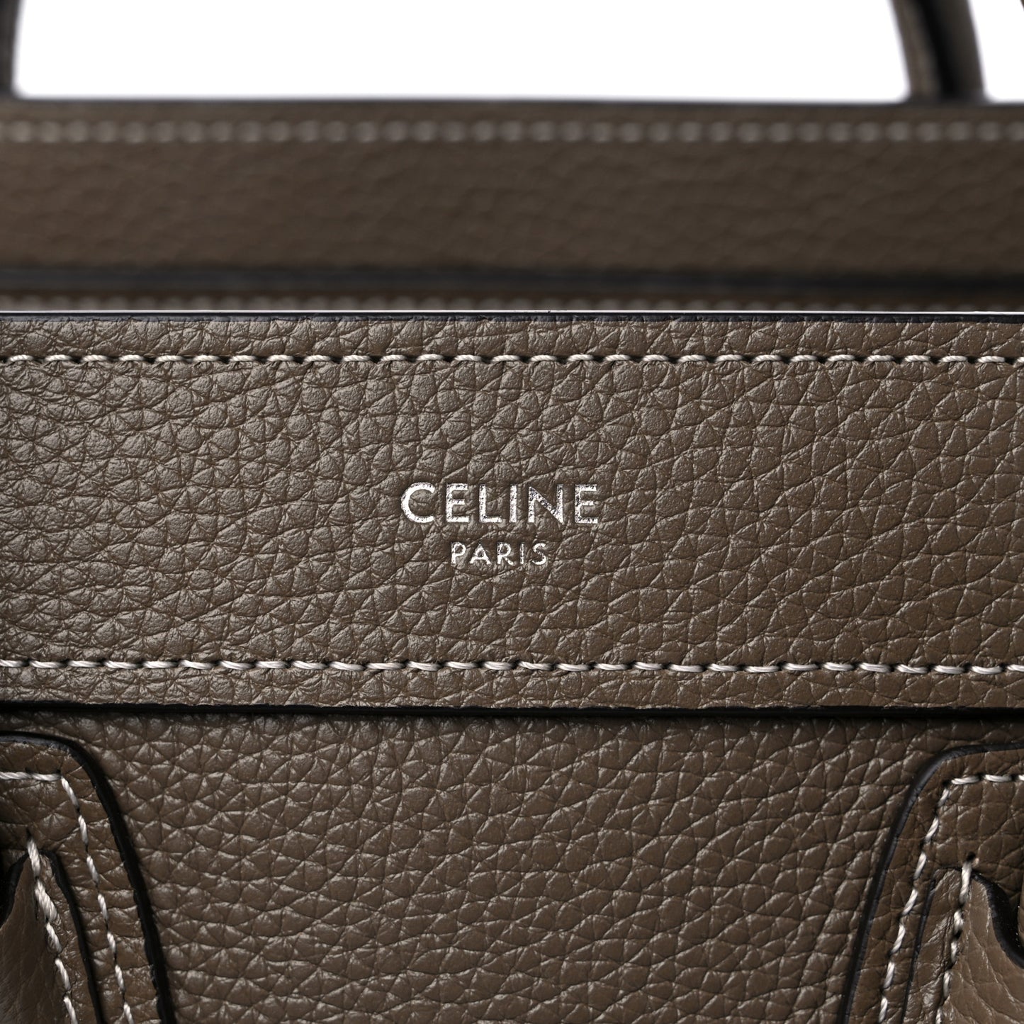 Drummed Calfskin Nano Luggage Souris