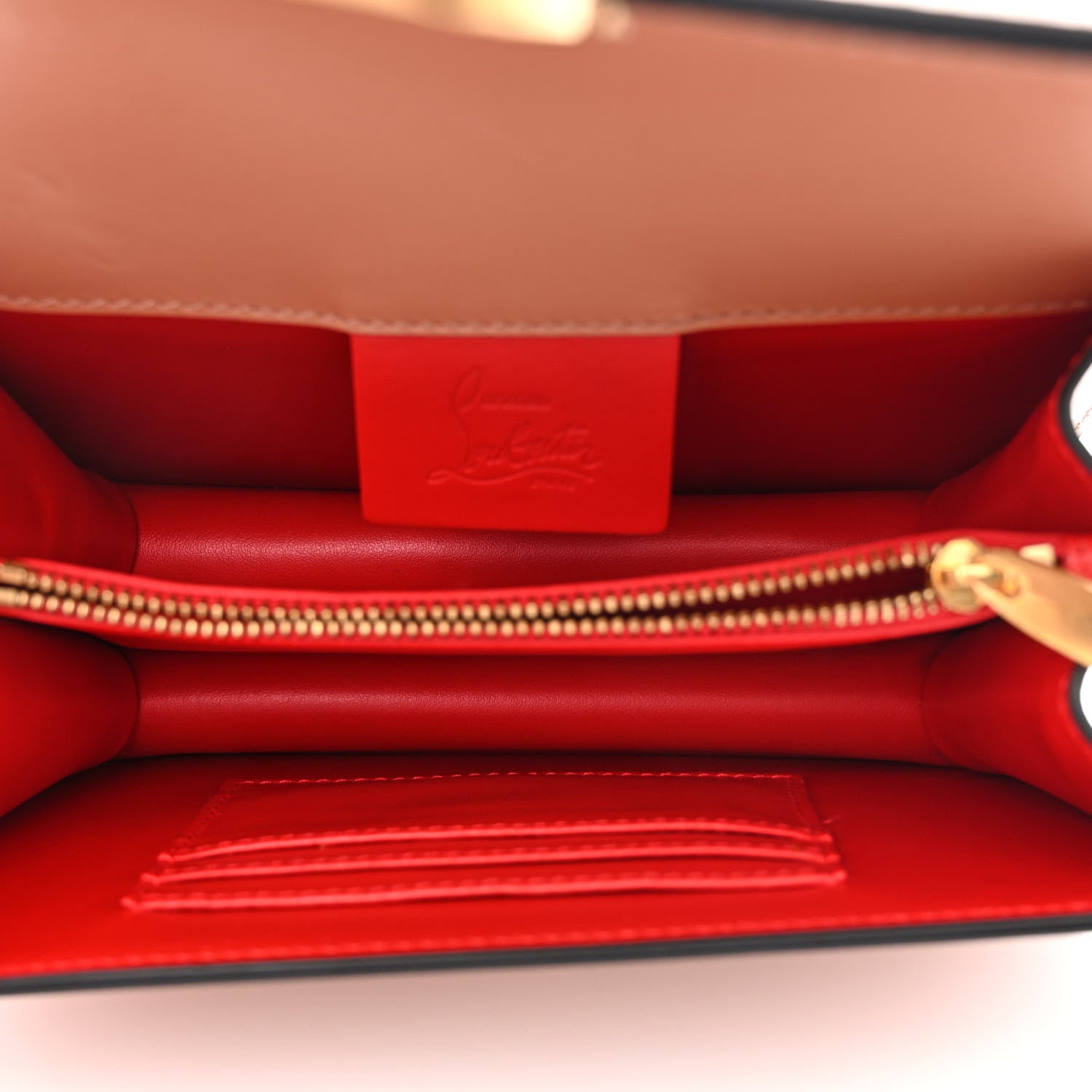 Christian Louboutin Calfskin Small Elisa Shoulder Bag Nude 5 of 11