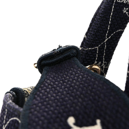Christian Dior Canvas Embroidered Zodiac Medium Lady D-Lite Blue Multicolor 11 of 12
