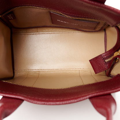 Marc Jacobs Grained Calfskin Small The Tote Bag Cherry 5 of 11