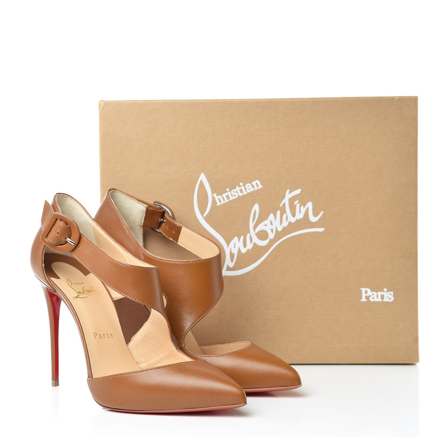 Shiny Nappa Sharpeta 100 Pumps 39.5 Safari